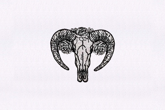 Cow Head Sketch Embroidery Review for Boutique Projects