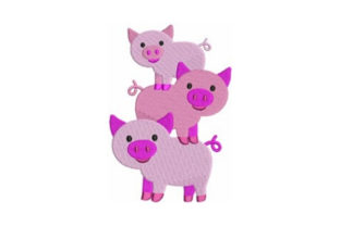 Farm Pigs Embroidery Design Review for Handmade Gifts
