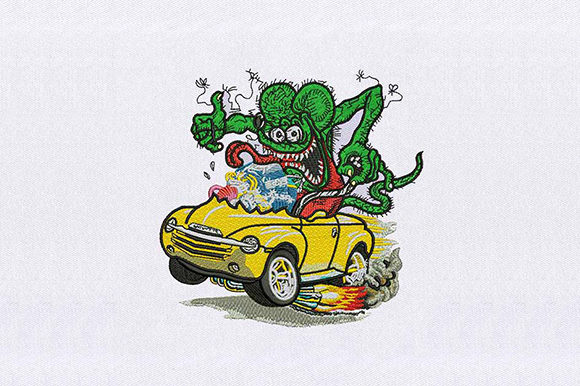 Green Monster Racing Embroidery Design Review for Apparel Projects