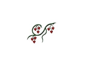 Heart Strings Vine: A Delicate Embroidery Design for Real Projects