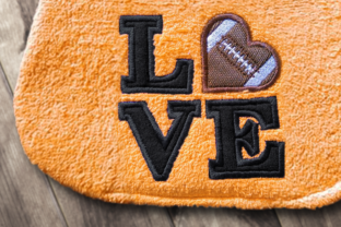 LOVE Football Applique Design Review for Small Business Merch