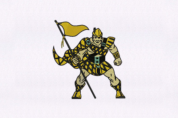 Man Holding Flag: A Seasonal Embroidery Design Review