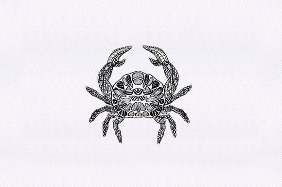 Mandala Crab Embroidery Design Review for Small Business Use
