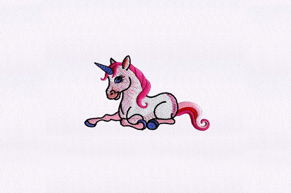 Sitting Unicorn Embroidery Design Review for Business Use