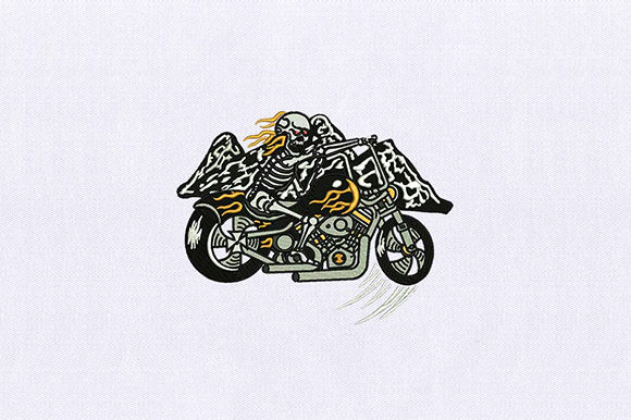 Skeleton Chopper Embroidery Design Review