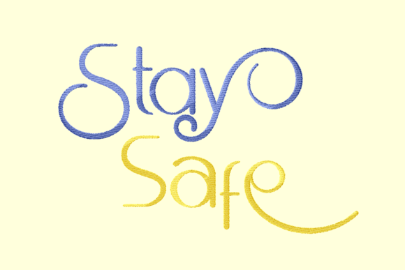 Stay Safe: A Thoughtful Embroidery Design for Conscious Creators